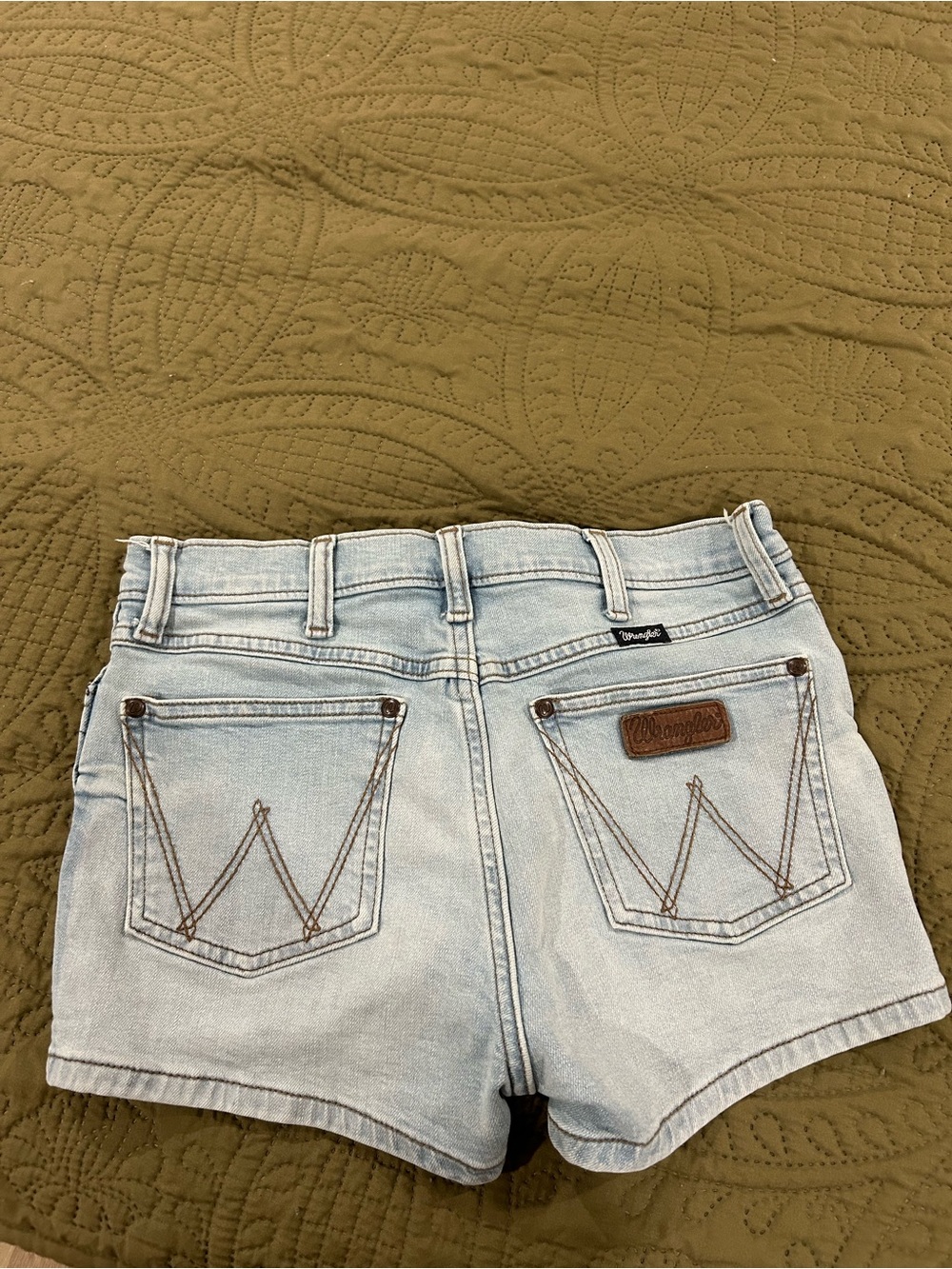 Wrangler Light Wash Denim Jean Shorts - Women's